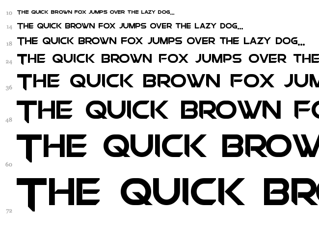 Chromia font waterfall